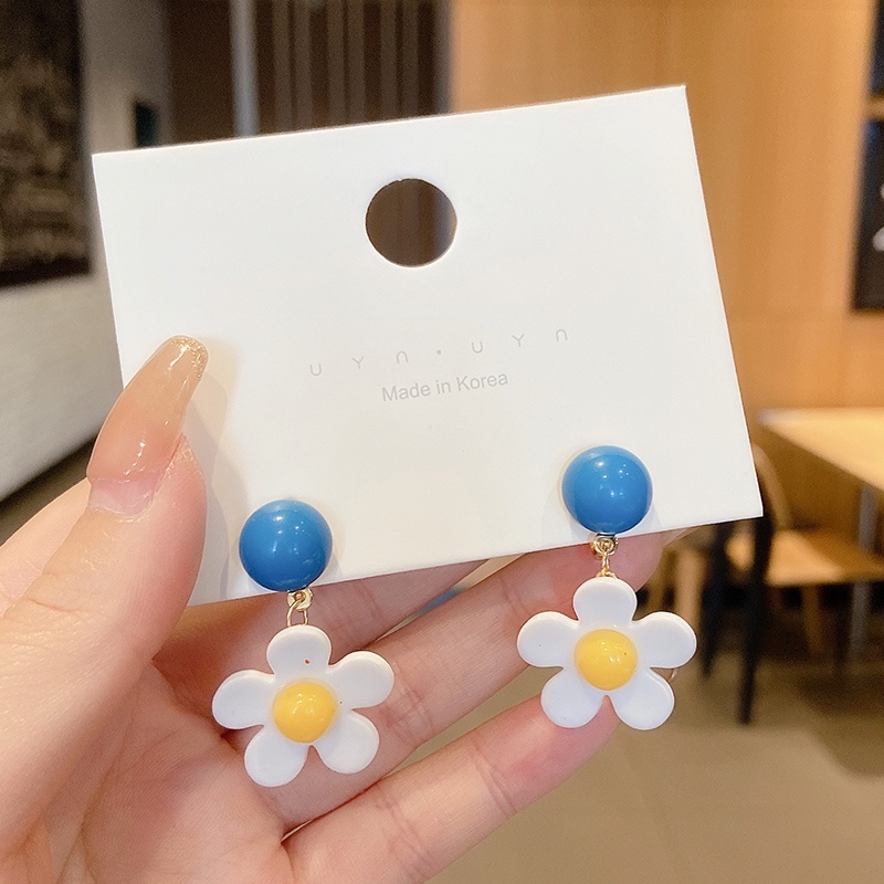 Bông tai ngọc trai nhỏ đơn giản và đơn giản thời trang mùa hè Hàn Quốc mới cho nữ