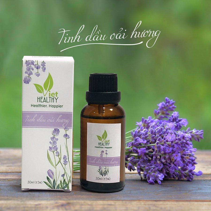 [CHÍNH HÃNG] Tinh dầu Oải hương Lavender VietHealthy (30ml) xuất xứ thiên nhiên không pha tạp chất