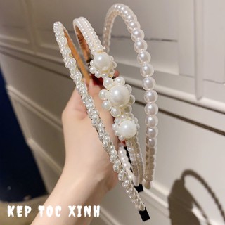 Bờm tóc đính hạt, Cài tóc hạt ngọc xinh xắn cho nữ