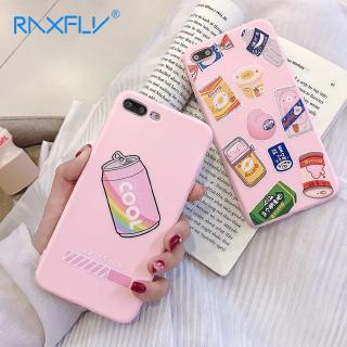 Ốp điện thoại TPU mềm hình quà vặt nền hồng cho Iphone XR X XS Max 6s 6 Plus 7 8 Plus
