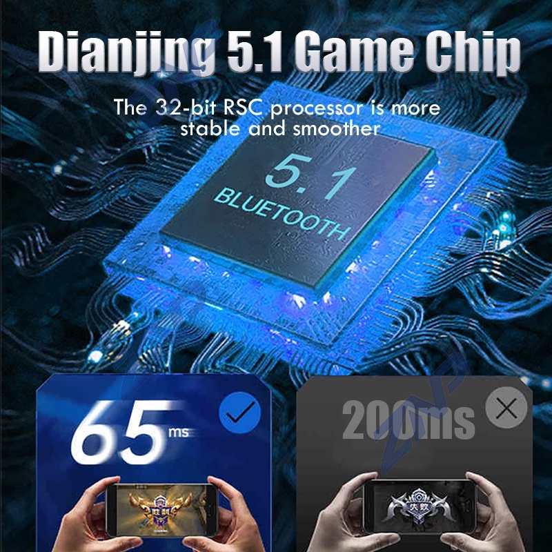 Tai nghe Bluetooth Chậm trễ Kính nghe không dây BlueRăng đầu đất trò chơi TWS 5.1 chống nước cách âm MD188