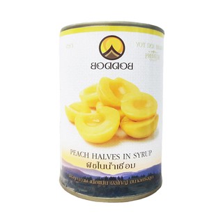 Đào ngâm đóng hộp Boddob lon nhỏ 425gr