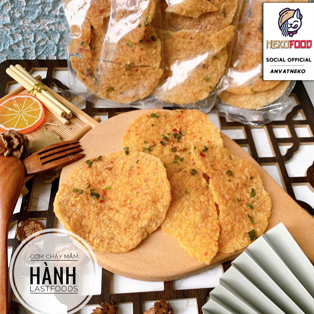 Ăn vặt Cơm cháy Chiên mắm hành - Đóng gói 80g - Đồ ăn vặt Neko - An toàn Vệ Sinh - Ngon Rẻ Healthy