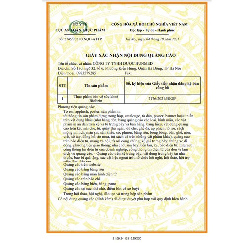 Biolizin bổ sung kẽm, lysine & vitamin B6 cho cơ thể 50ml - Tăng cường sức đề kháng - Thuocviet24h