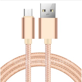 Cáp sạc nhanh MicroUSB bọc dù 1m