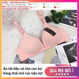 Áo cho con bú hàng thái chuẩn mở cúc, áo ngực cho con bú.
