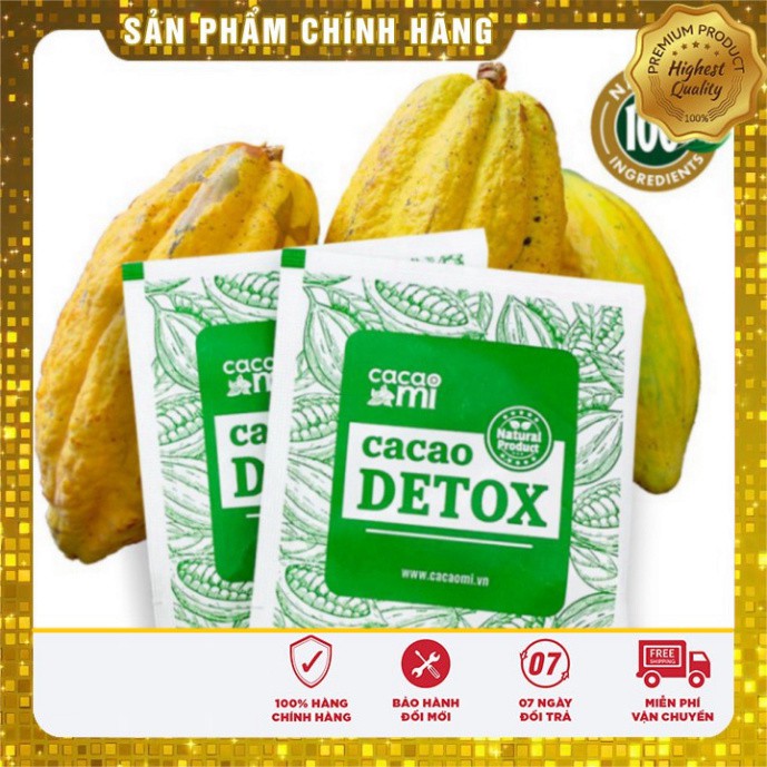 Cacao Detox Hỗ Trợ Giảm Cân Thanh Lọc Cơ Thể Đẹp Da Chống Lão Hóa 1 Gói *FREESHIP* 1 Gói Cacao Detox MI