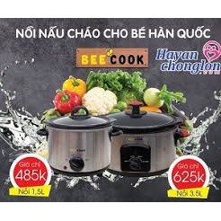 NỒI NẤU CHÁO BEECOOK 1,5L NẤU CHÁO CHẬM DINH DƯỠNG CHO BÉ