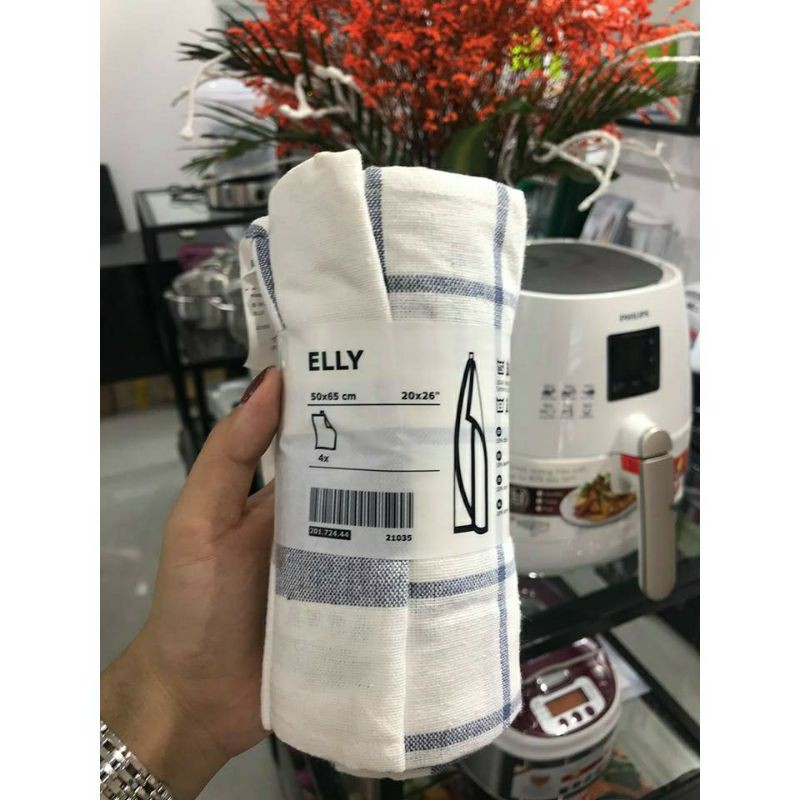 Bộ 4 khăn lau bát Ikea Elly 65 x 50 cm