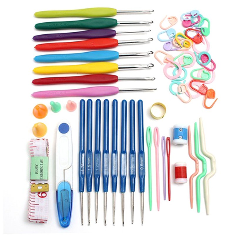 Set 16 món cây kim móc len 57 chân