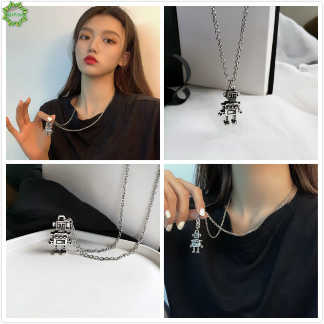 Dây chuyền mặt robot phong cách thời trang cá tính cho phái nữ