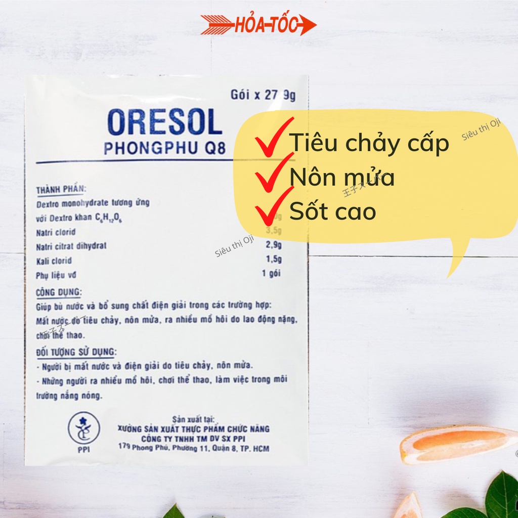 Oresol Bột Bù Nước Và Chất Điện Giải