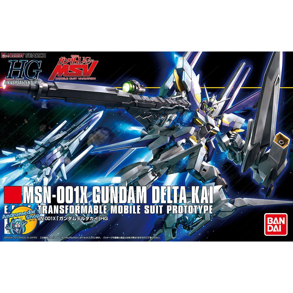 [Bandai] Mô hình lắp ráp MSN-001X Gundam Delta Kai (HGUC) (Gundam Model Kits)