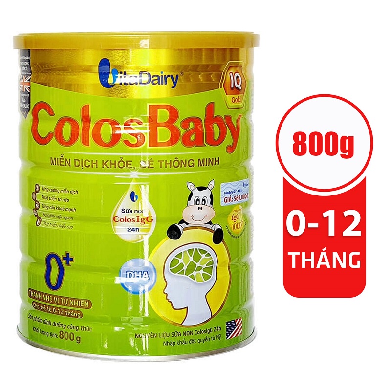[Hỏa Tốc, Có Tích Điểm] Sữa Colosbaby Đủ Loại Đủ Số 800gr (Có Quà tặng, Date Mới)