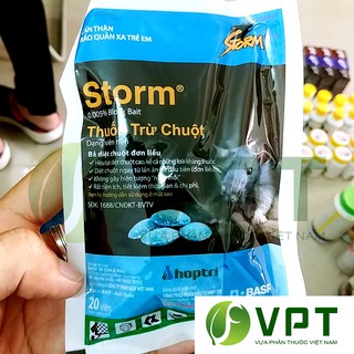 Thuốc diệt chuột Storm dạng viên nén Gói 20 viên