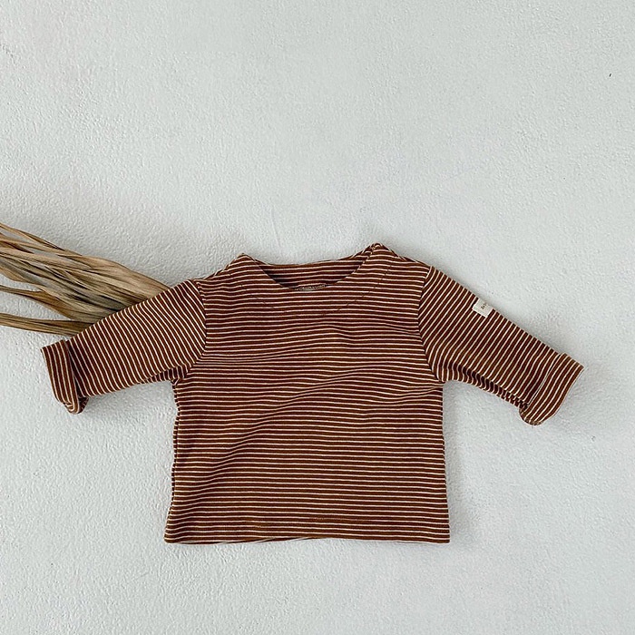 [Có ảnh thật][size 80/12-16 month] Áo thun kẻ chui đầu thu đông phong cách Hàn Quốc