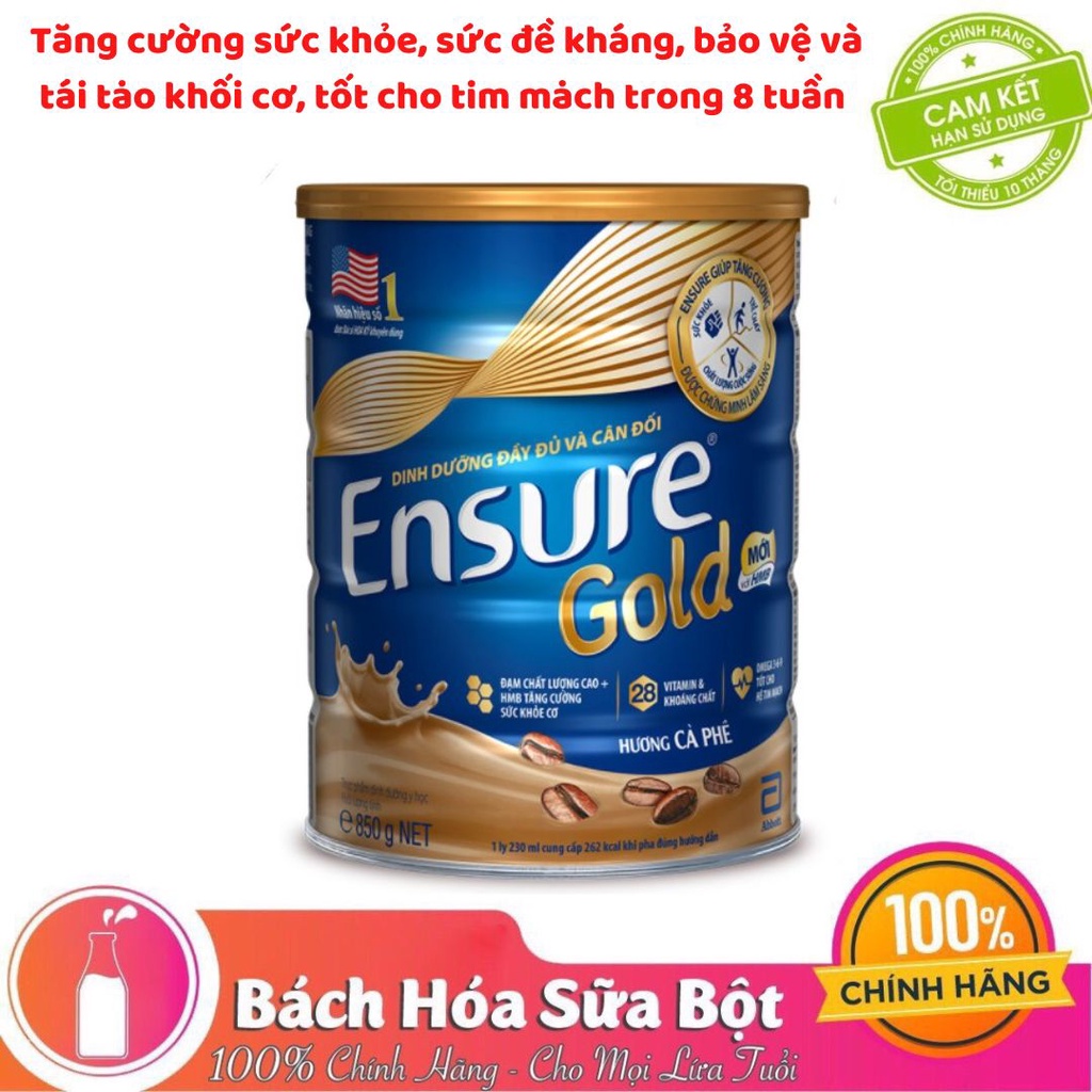 Sữa Bột Abbott Ensure Gold Hương Cà Phê