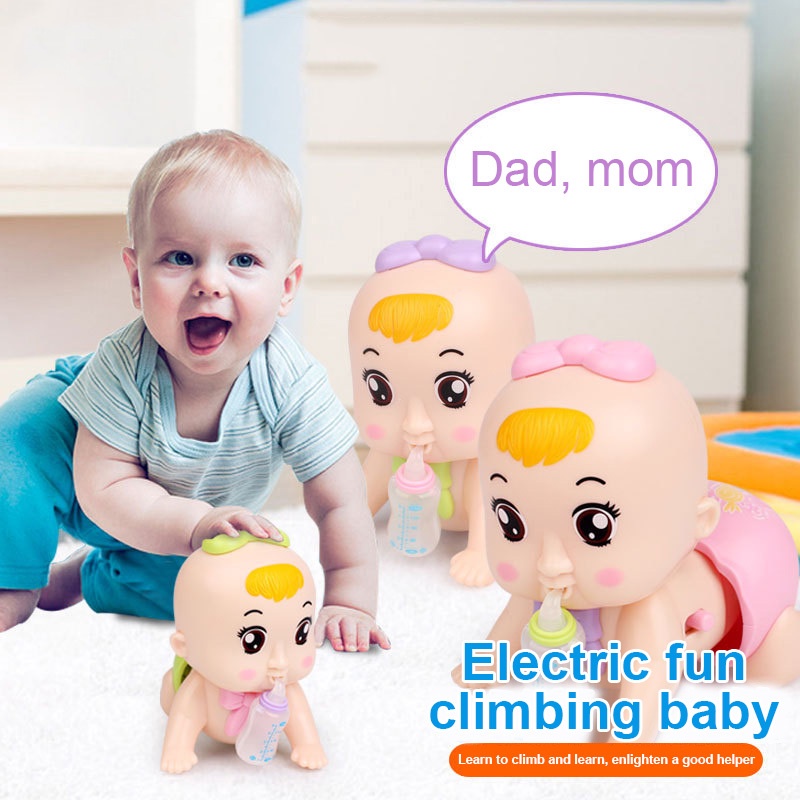 1 búp bê bò sữa có đèn và nhạc cho bé