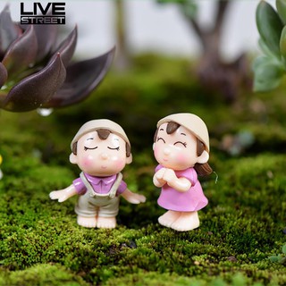 Set 2 tượng cặp đôi mini trang trí tiểu cảnh