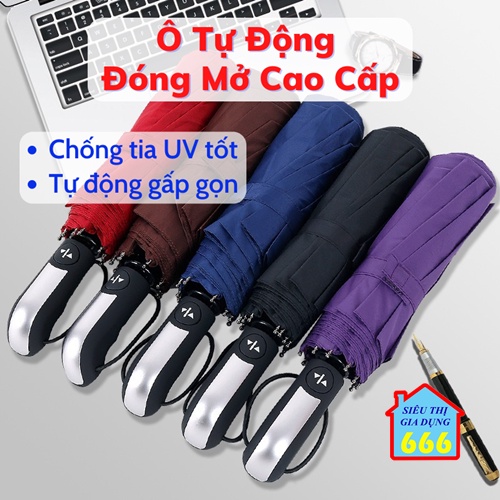 [Xuất Nhật] Ô che mưa SALE Ô dù tự động gấp gọn đóng mở 2 chiều thông minh cao cấp che nắng mưa chống tia UV tốt