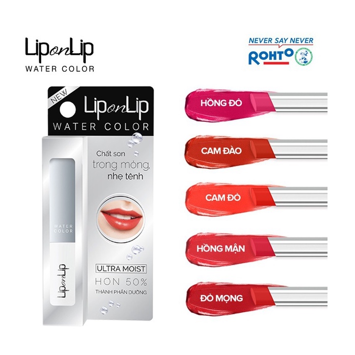 Son trang điểm dưỡng tối ưu Lip On Lip Water Color 2,2g