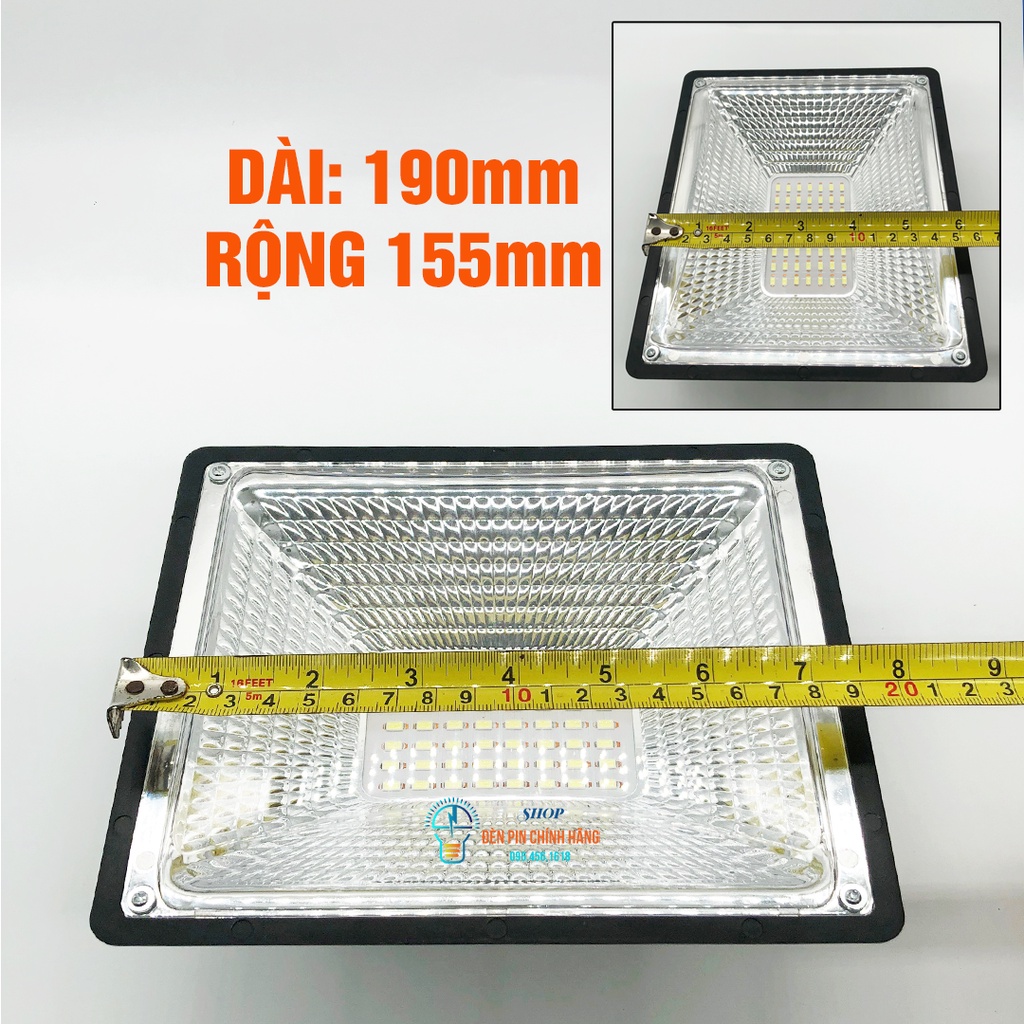 Đèn tích điện năng lượng mặt trời YUXING 878A siêu sáng 300w 3 chế độ sáng có cổng usb sạc điện thoại tặng kèm sạc