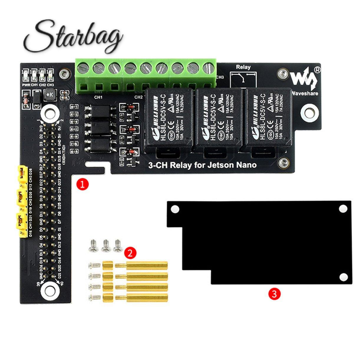 Bản Mạch Mở Rộng 3 Kênh Điều Khiển Từ Xa Cho Jetson Configurable