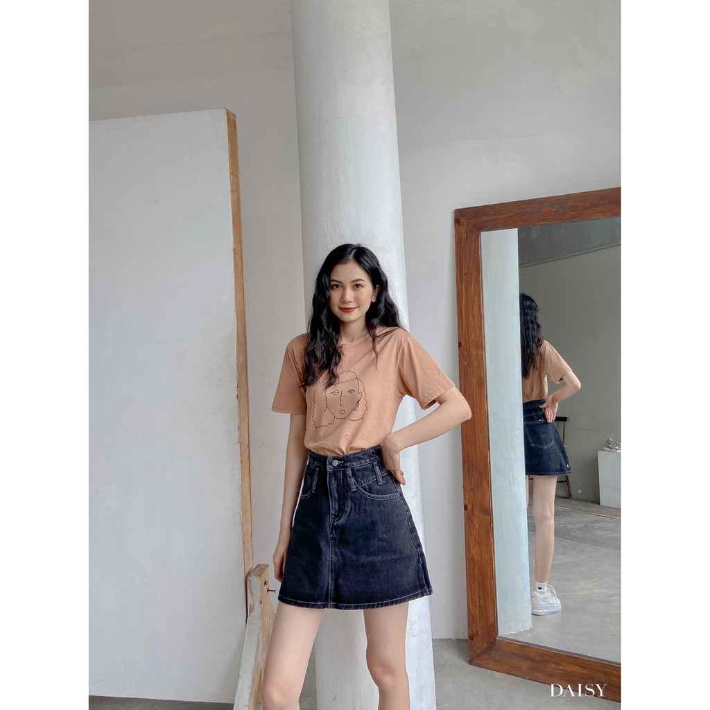 322097 - Chân váy jean chữ A đỉa lệch Daisy | BigBuy360 - bigbuy360.vn