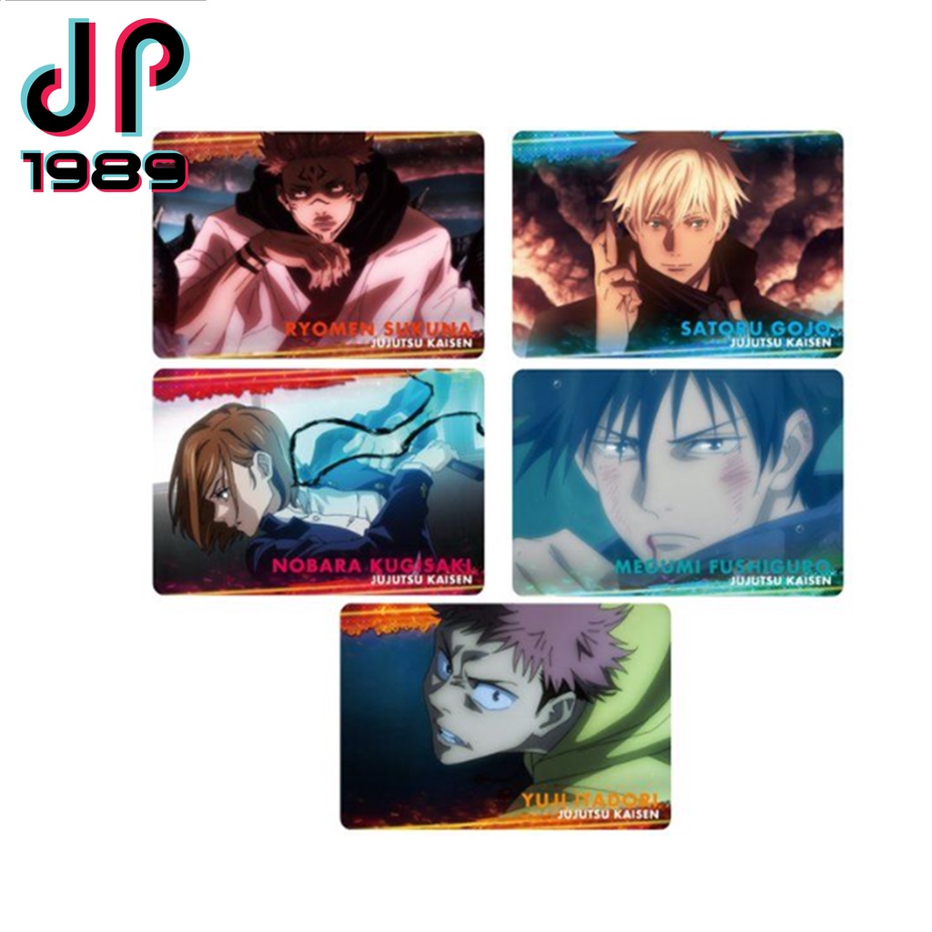 Card Metal Jujutsu Kaisen Chính Hãng BANDAI