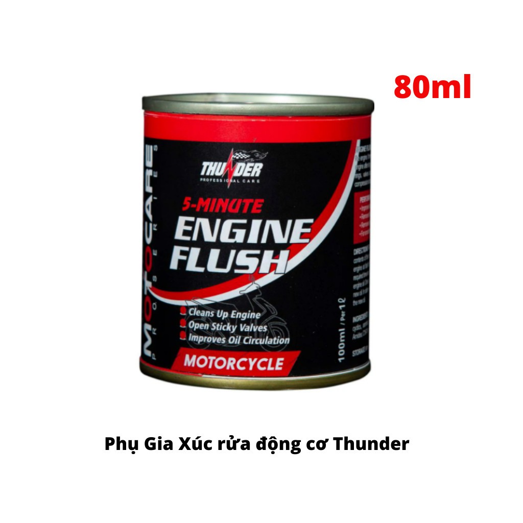 Dung dịch súc rửa động cơ Thunder Engine Flush 80ml - TEF100