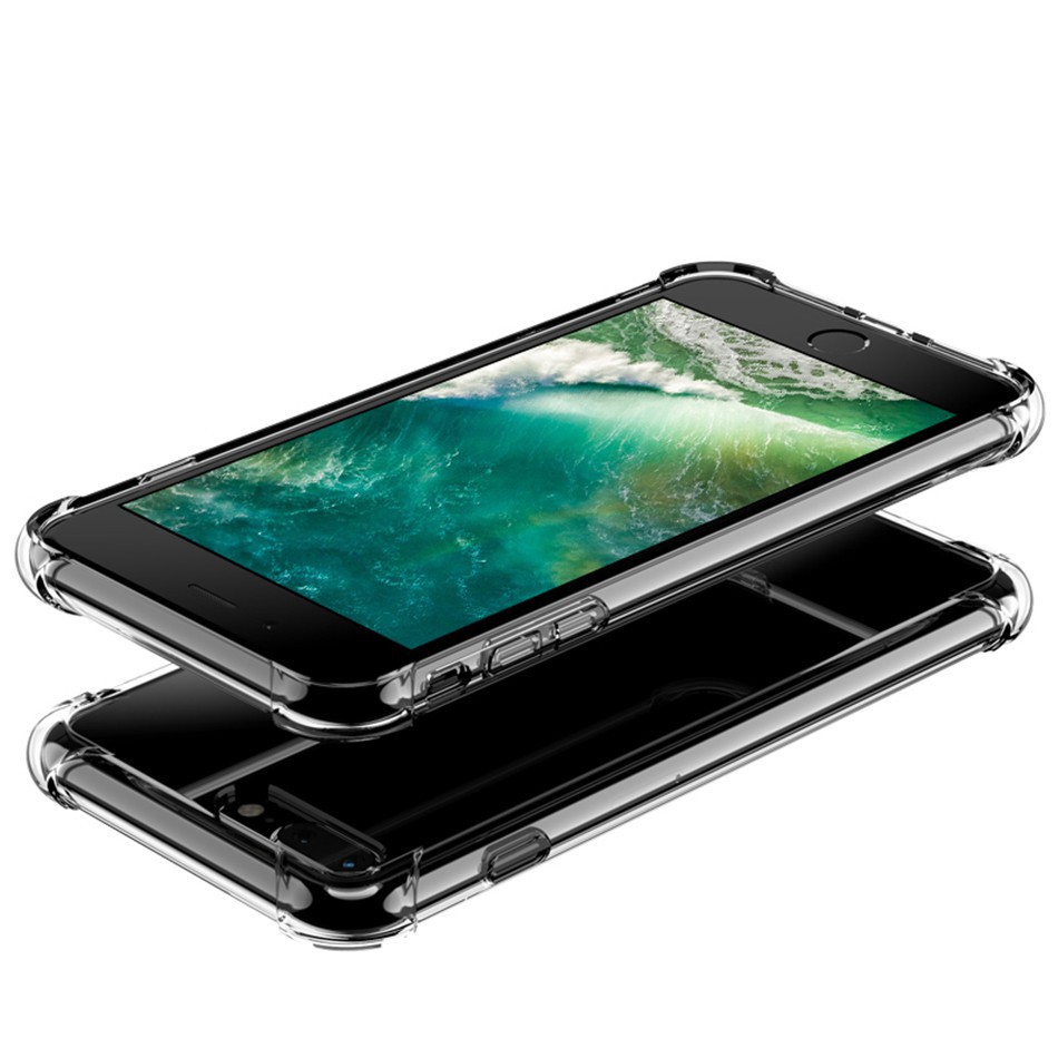 ỐP ĐIỆN THOẠI CHẤT LIỆU SILICON TRONG SUỐT chống sốc 4 góc CHO IPHONE 5/5S/6/6S/6 PLUS/7 8/7 8 PLUS/X/XS/XR/XS MAX | BigBuy360 - bigbuy360.vn