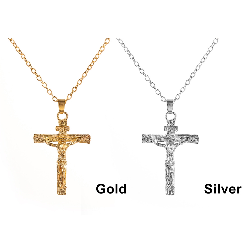 Vòng cổ choker mặt hình thánh giá phong cách vintage cho nam và nữ