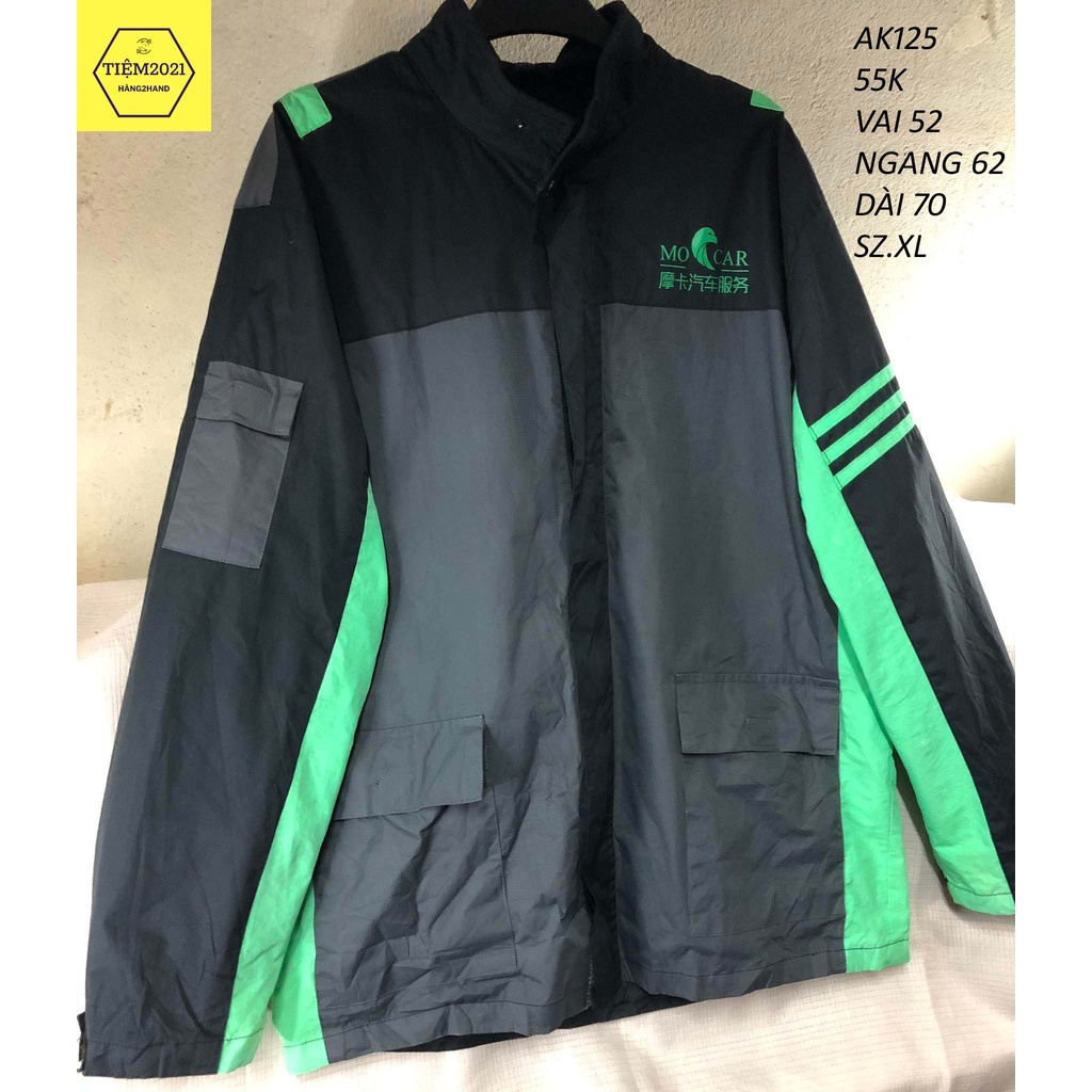 AK125 Áo khoác gió nam hiệu size XL hàng 2hand TIEM2021
