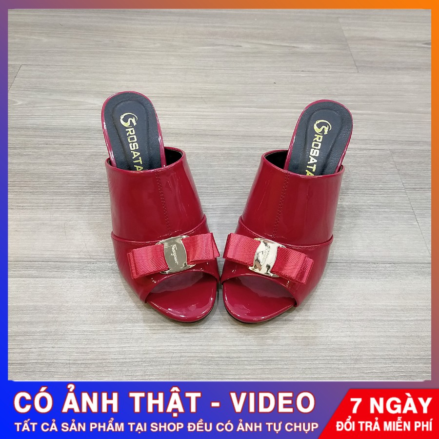 [ẢNH THẬT - FREE SHIP] Dép thời trang nữ đính nơ cao cấp ROSATA RO298 - HÀNG VIỆT NAM - BKSTORE