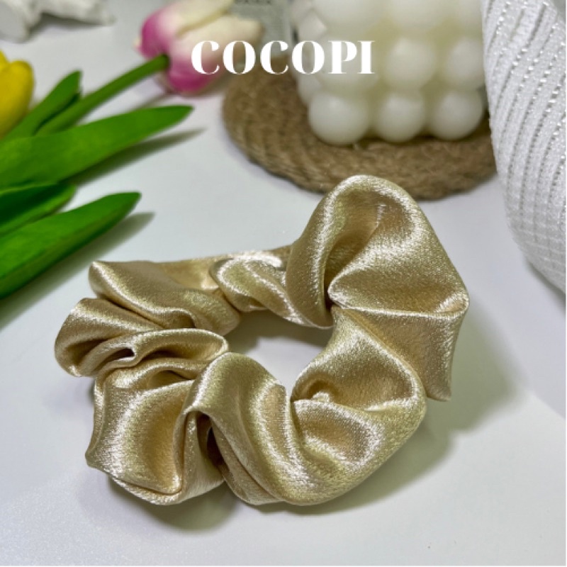 Dây cột tóc vải scrunchies đủ màu sắc Cocopi.accessories