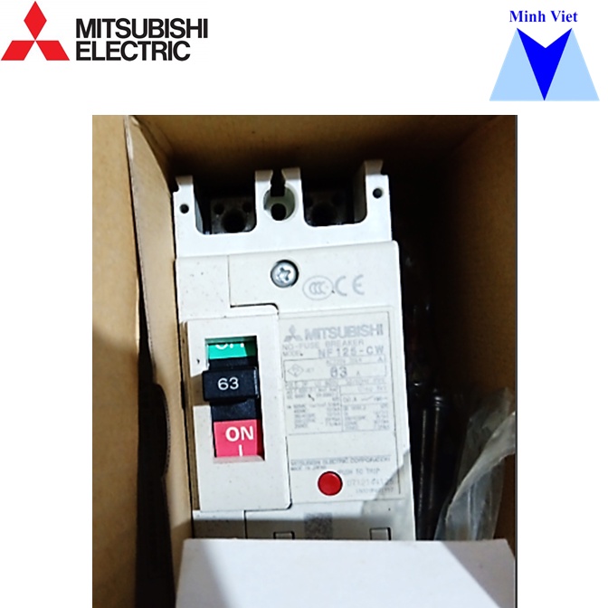 Aptomat Mitsubishi MCCB NF125-CV 2P 80A / NF125-CW 2P 63A / NF125-SV 2P 100A / NF125-SV 3P 63A / NF160-SW 4P 160A