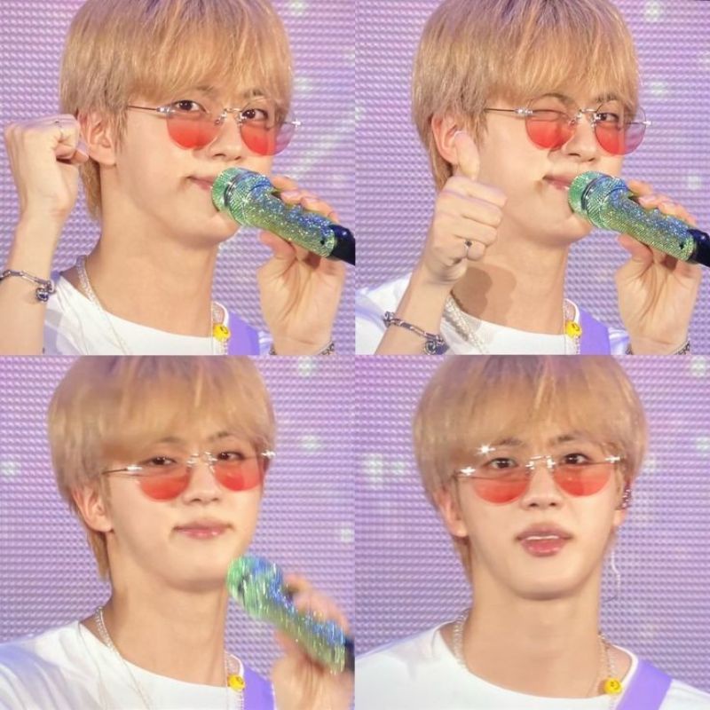 Vòng cổ hạt cườm mặt cười cheap moment Jin