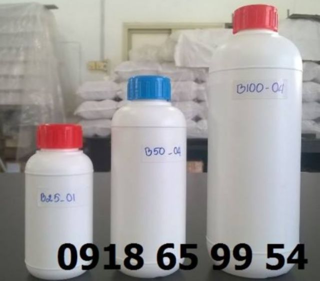 Chai Nhựa Trắng Đục 250mL HPDE Nắp Vặn Nhiều Màu Nắp