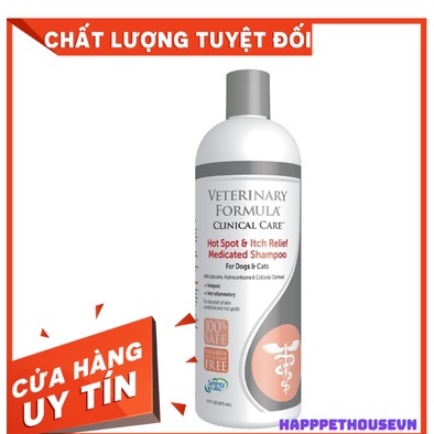 Sữa tắm Veterinary Formula Hồng chuyên viêm da mẩn đỏ nổi nốt cho thú cưng chó mèo