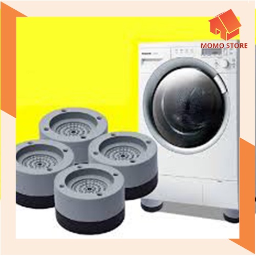 freeshipxtra Bộ 4 đế kê máy giặt silicon chống rung, ồn