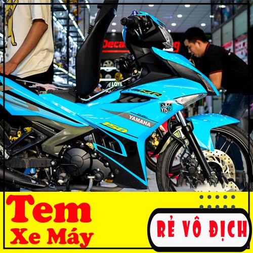 Tem Trùm  Exciter 150 Xanh Đen ⚜️ FEESHIP ⚜️ Siêu Chất