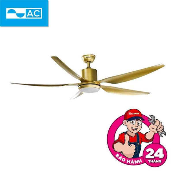Quạt trần 5 cánh ACF03D665 Điều khiển Remote, Hiệu AC (Bảo hành chính hãng)