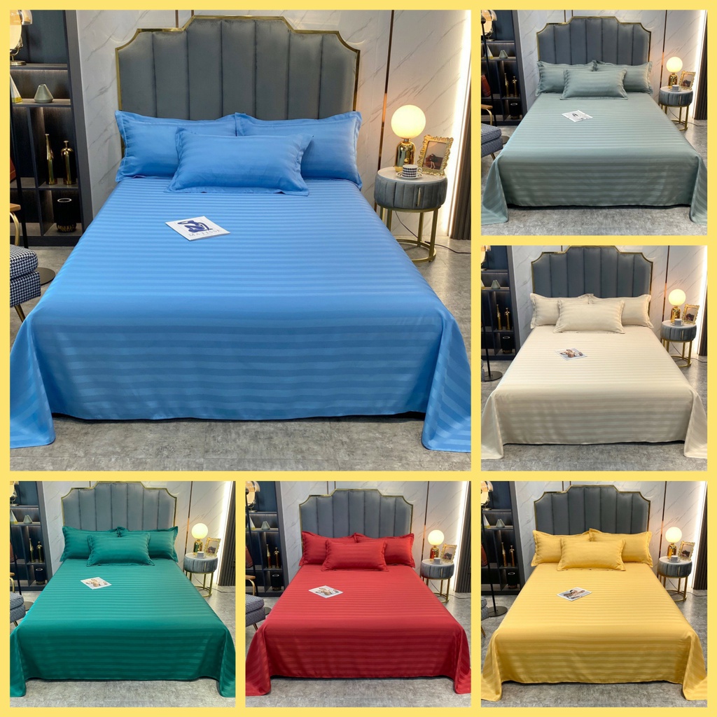 Ga giường và vỏ gối Cotton 3f ga gối nhập khẩu dành cho home stay khách sạn nhà nghỉ,miễn phí bo chun theo size đệm