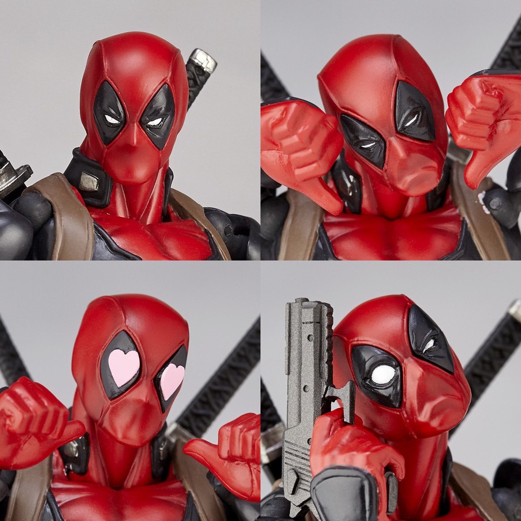 MH28 - Mô Hình Cao Cấp Figma Deadpool Revoltech Cao 15cm - Mô Hình Marvel