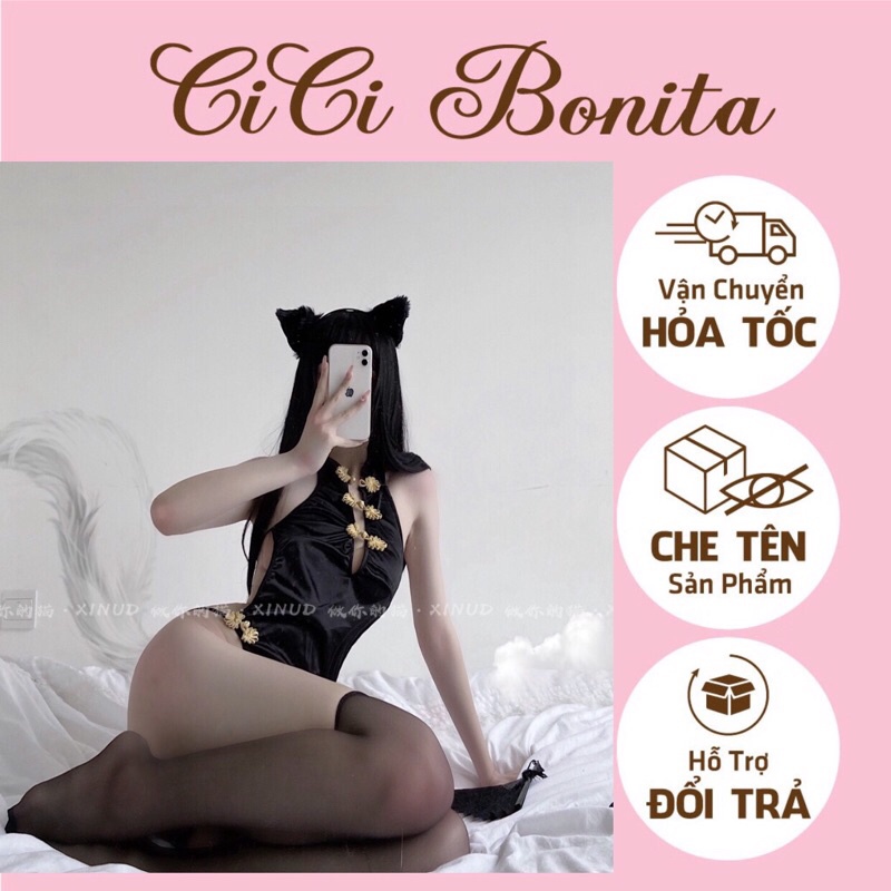 Bodysuit kết hợp sườn xám cosplay cô gái Trung Hoa CB05 CICI BONITA - SHIP HỎA TỐC HCM