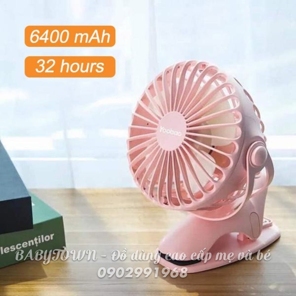 Quạt kẹp YOOBAO F04 6400mAh