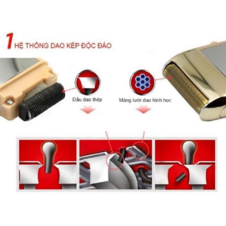 MÁY CẠO RÂU KEMEI KM-5700 HÀNG NHẬP KHẨU