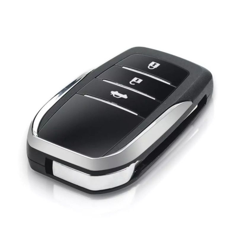 Vỏ chìa khóa độ gập toyota 3 nút thẳng  xe Vios , Altis , Camry , Innova , Yaris , Corolla
