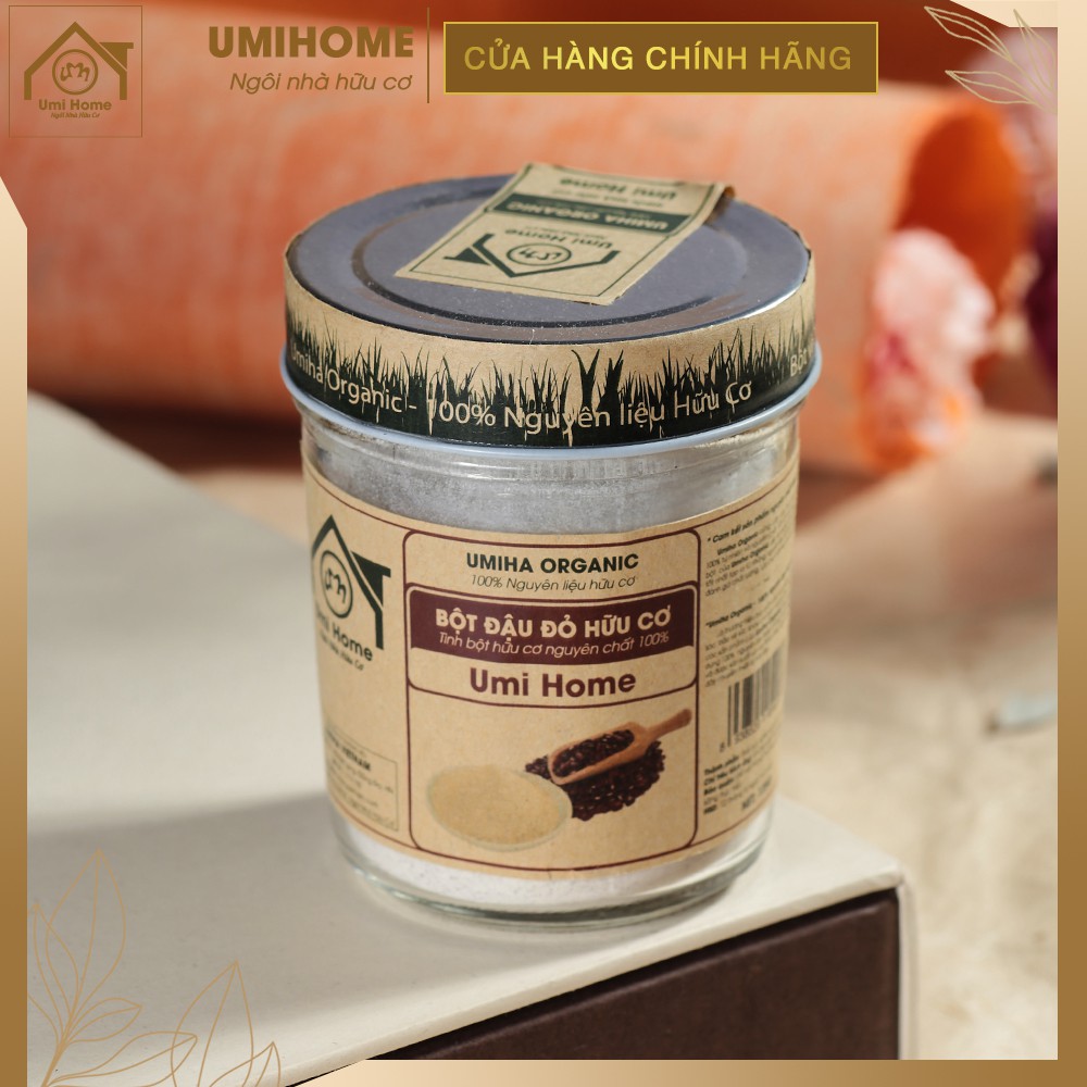 Bột Đậu Đỏ đắp mặt hữu cơ UMIHOME| Red Bean Powder 100% Organic 135G