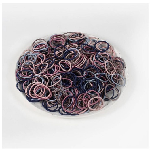 Set 50 Dây Cột Tóc Co Giãn Nhiều Màu Thời Trang Mềm Mại Xinh Xắn cho bé gái, con gái